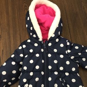 Toddler Girls Snow Suit with Jacket and Overalls